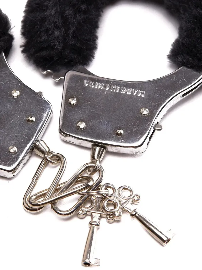 Anal | Ann Summers Black Faux Fur Handcuffs