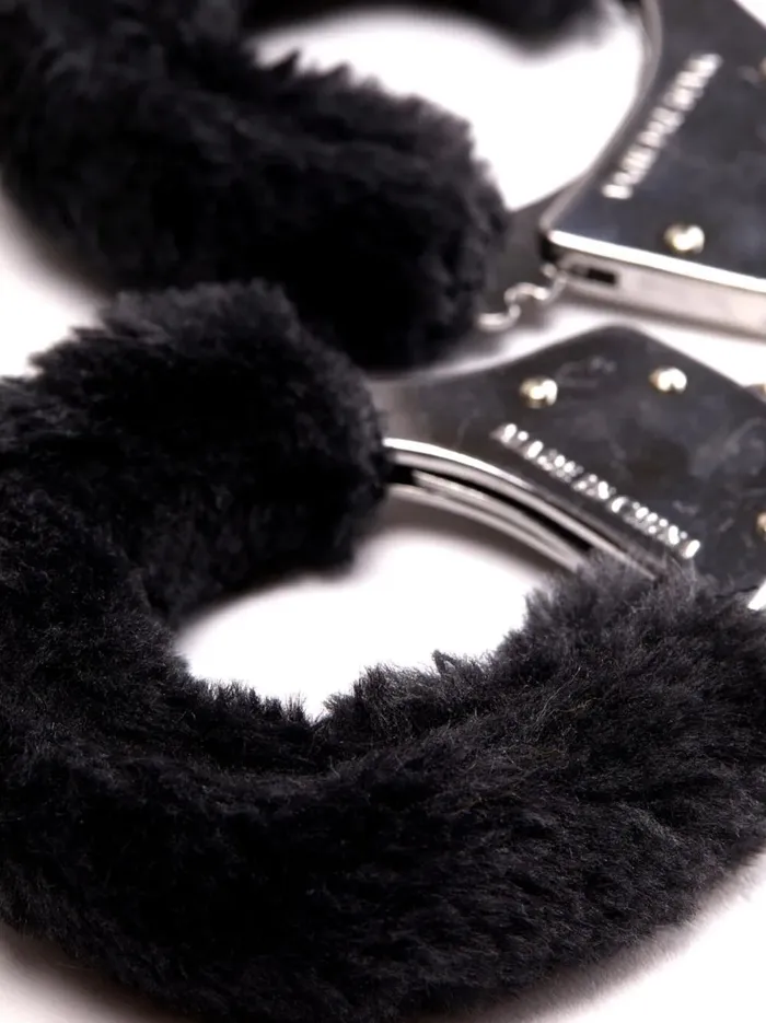 Anal | Ann Summers Black Faux Fur Handcuffs