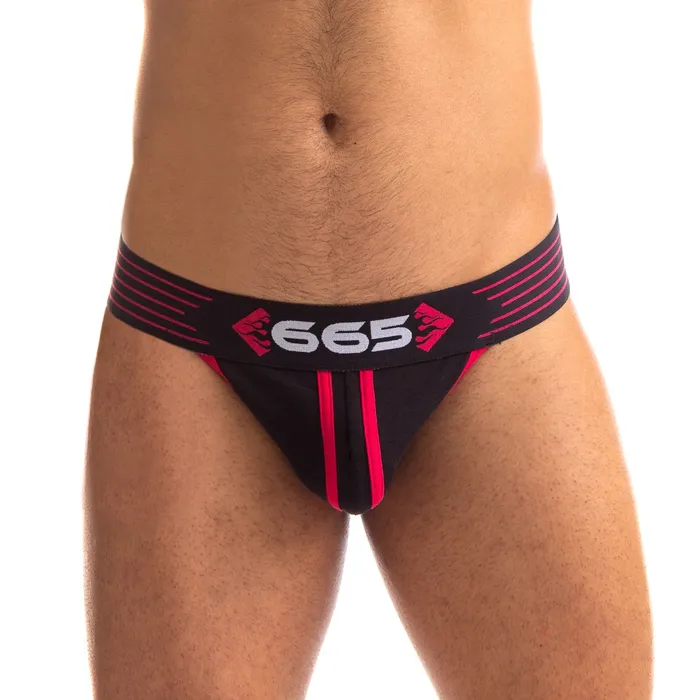665 Female Sex Toys 665 Rally Jockstrap Verkrijgbaar in 5 maten ZwartRood