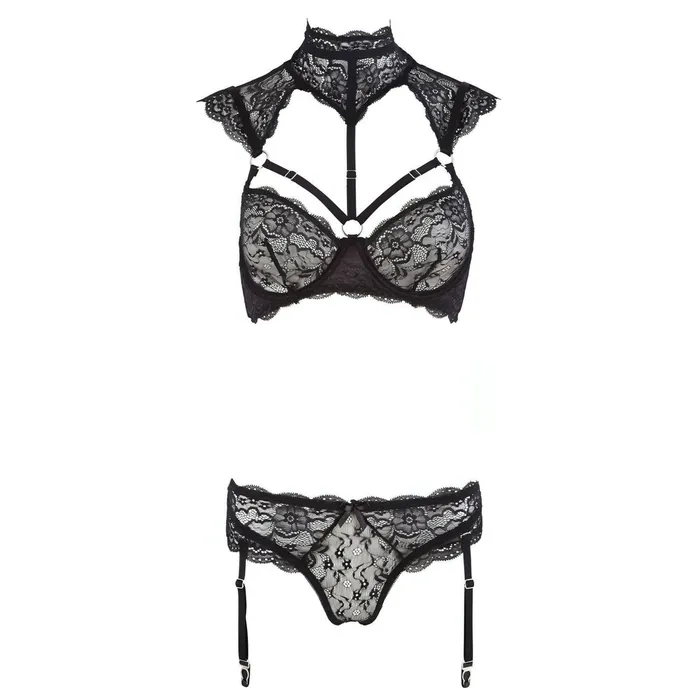 Cottelli Collection Lingerie Completino Elegante in Pizzo Nero - Taglia 80C/M | Female Sex Toys