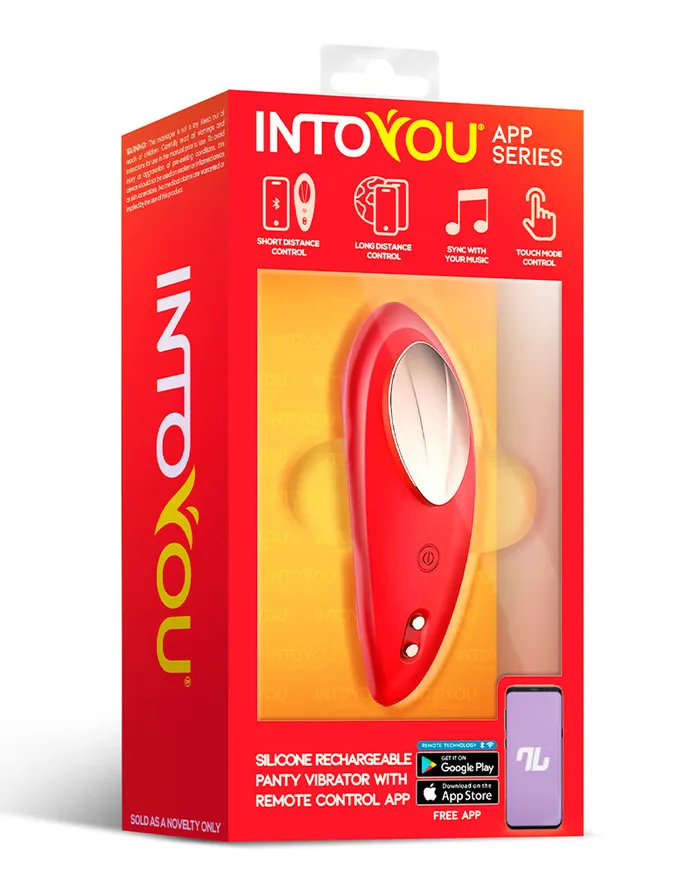 Female Sex Toys | Intoyou - Panty Vibrator - Vibrerend Slipje - Met App Control - Rood - Intoyou