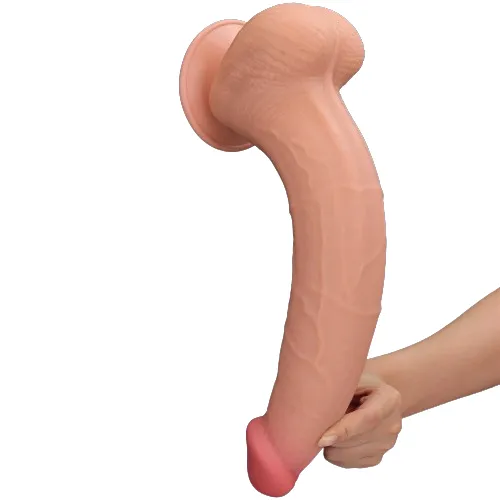 Female Sex Toys | Lovetoy Fallo Super Realistico con Pelle Scorrevole - 13.5'' Rosa Carne