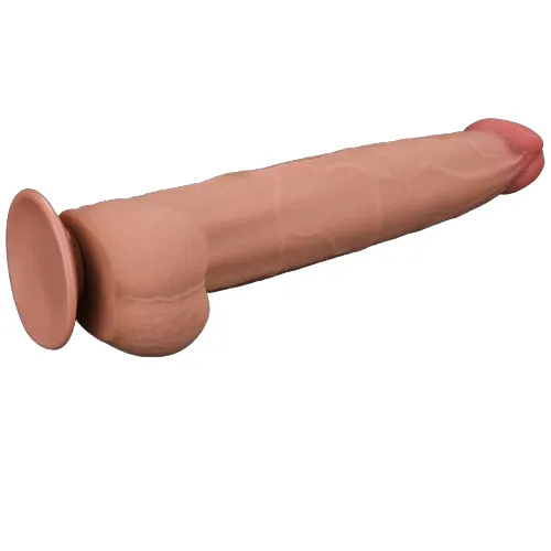 Female Sex Toys | Lovetoy Fallo Super Realistico con Pelle Scorrevole - 13.5'' Rosa Carne