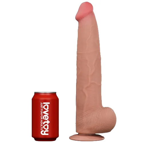 Female Sex Toys | Lovetoy Fallo Super Realistico con Pelle Scorrevole - 13.5'' Rosa Carne