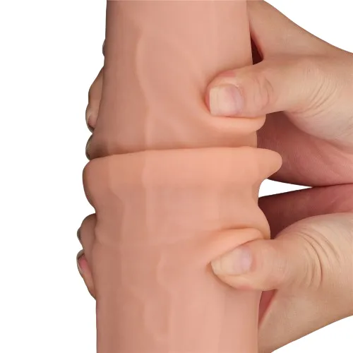 Female Sex Toys | Lovetoy Fallo Super Realistico con Pelle Scorrevole - 13.5'' Rosa Carne