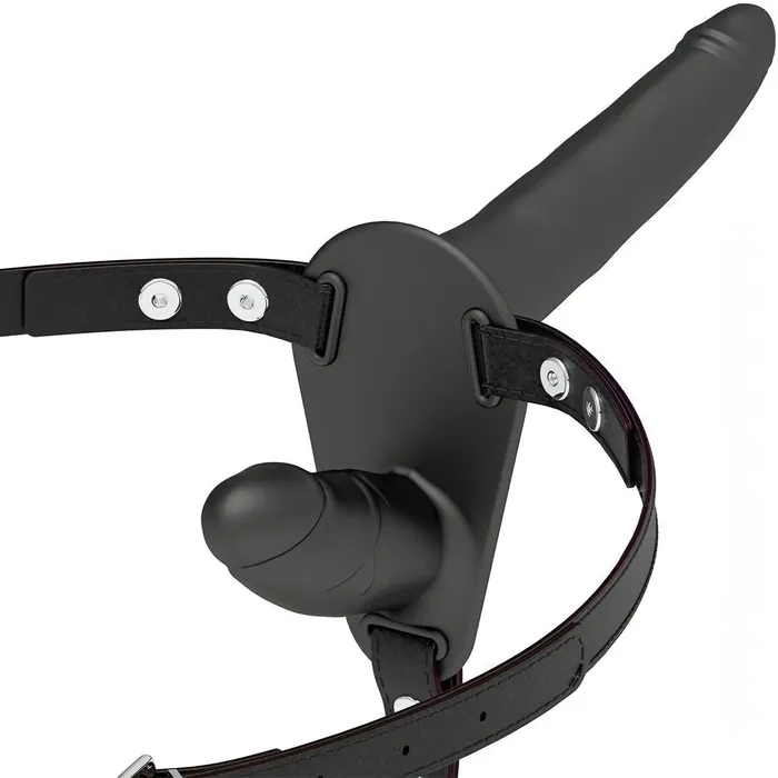 Fetish Submissive Female Sex Toys | Flesh Up Double Penetrix Silicone Strap-On - Silicone Medicale, Nero
