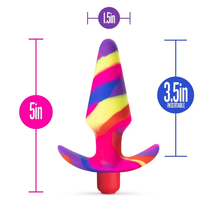 Honey’s Toy 美國Blush AVANT| Free Spirit Scarlet：Artisan 5 英寸振動 Stayput 肛塞 - | Vibrators