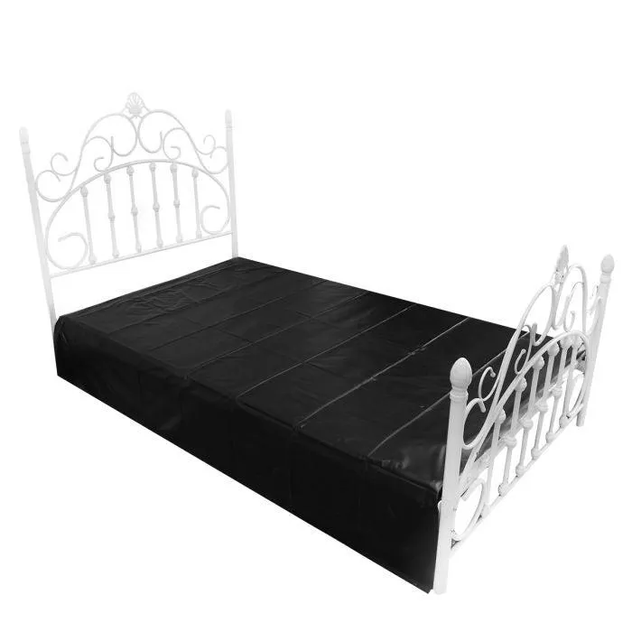 Kiotos - PVC Lak Sex Laken - Zwart | Kiotos Female Sex Toys