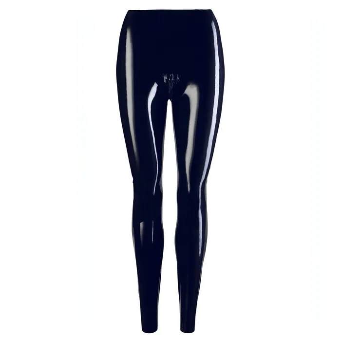 Late-X Female Sex Toys | Collant nero lucido in Latex con zip per apertura inguinale - M Late-X Female Sex Toys | Collant nero lucido in Latex con zip per apertura inguinale - M