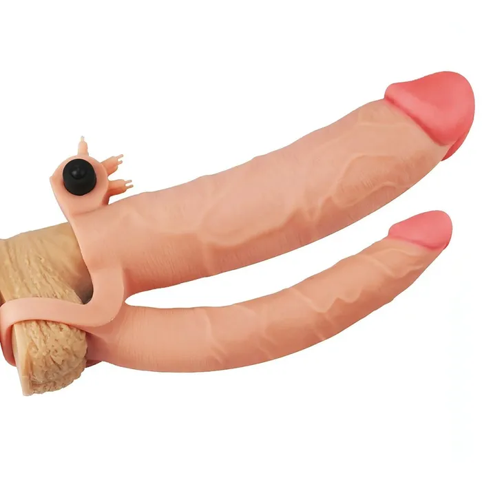 Lovetoy Female Sex Toys Guaina Fallica Realistica 21 cm Super Morbida con Fallo Anale per doppia penetrazione e stimolatore clitorideo Lovetoy Female Sex Toys Guaina Fallica Realistica 21 cm Super Morbida con Fallo Anale per doppia penetrazione e stimolatore clitorideo