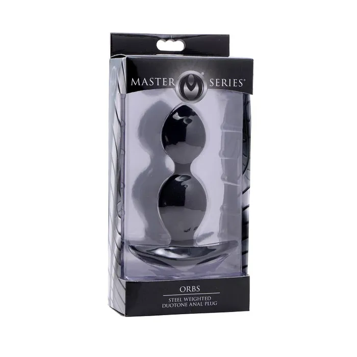 Male Sex Toys XR Brand Orbs Steel Weighted Duotone Silicone Anal Plug
