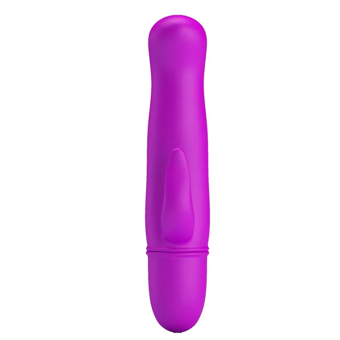 Mini Vibratore Rabbit totalmente in silicone - 10 modalità di vibrazione, Viola | Pretty Love Female Sex Toys