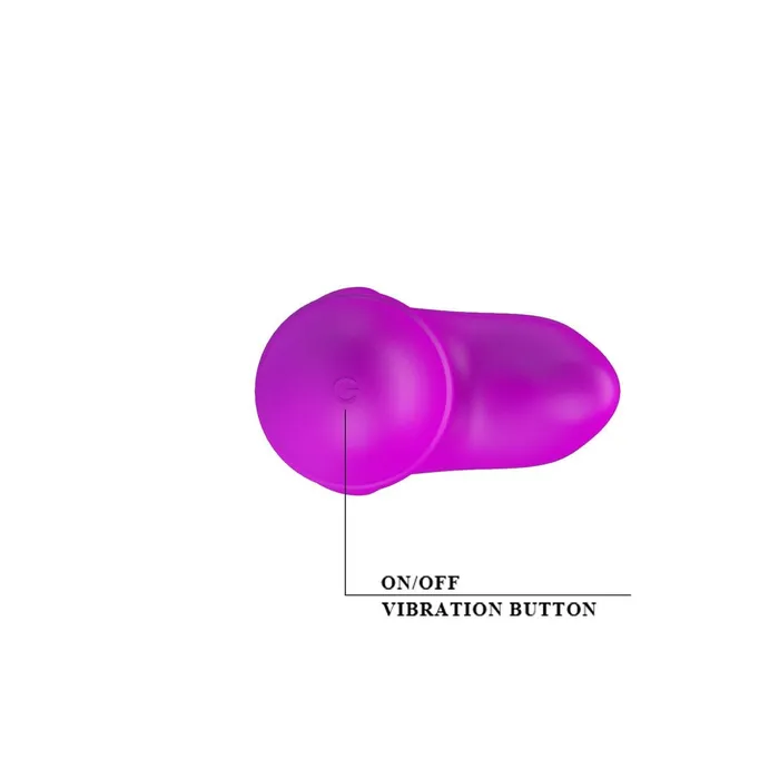 Mini Vibratore Rabbit totalmente in silicone - 10 modalità di vibrazione, Viola | Pretty Love Female Sex Toys