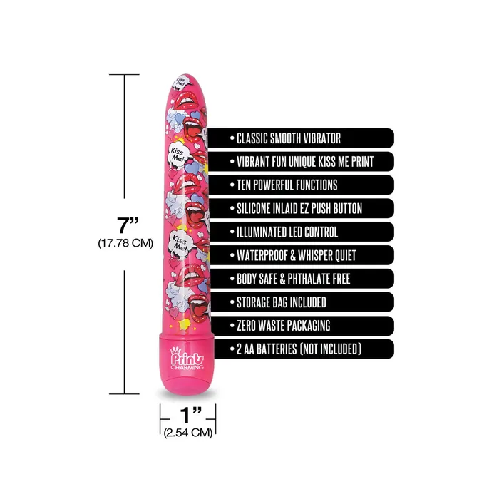 NS Novelties Vibrators | Vibratore Mini NS Novelties Prints Charming Rosa