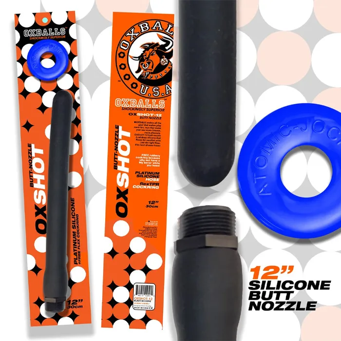 Oxballs Vibrators | Oxshot Butt-Nozzle Shower Hose And Flex Cockring