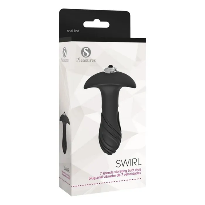 S Pleasures Anal | Plug Anale S Pleasures Swirl Nero Nero/Argentato S Pleasures Anal | Plug Anale S Pleasures Swirl Nero Nero/Argentato
