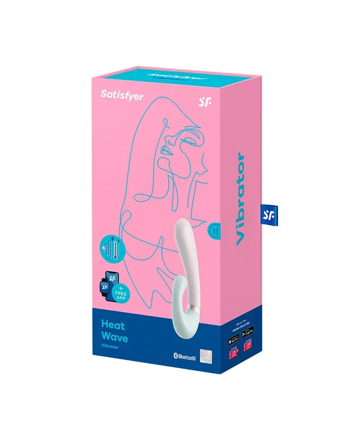 Satisfyer Vibrators | Satisfyer - Heat Wave - Verwarmde Rabbit Vibrator - Met App Control - Mintgroen