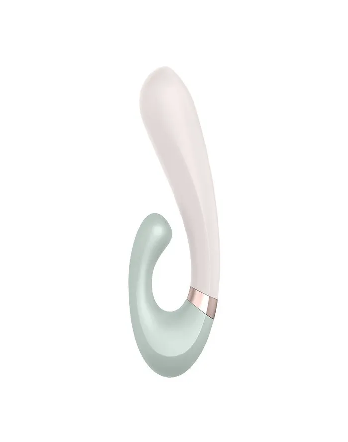 Satisfyer Vibrators | Satisfyer - Heat Wave - Verwarmde Rabbit Vibrator - Met App Control - Mintgroen