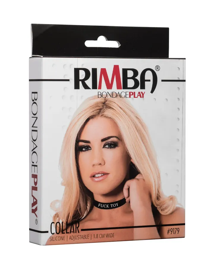 Vibrators | Rimba Rimba - Halsband - Collar Met Tekst - FUCK TOY - Siliconen - Zwart