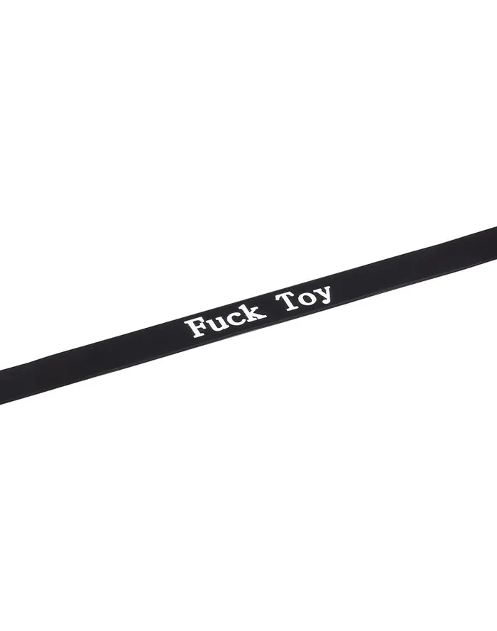 Vibrators | Rimba Rimba - Halsband - Collar Met Tekst - FUCK TOY - Siliconen - Zwart