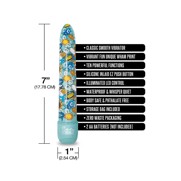 Vibrators | Vibratore Mini NS Novelties Prints Charming Azzurro - NS Novelties