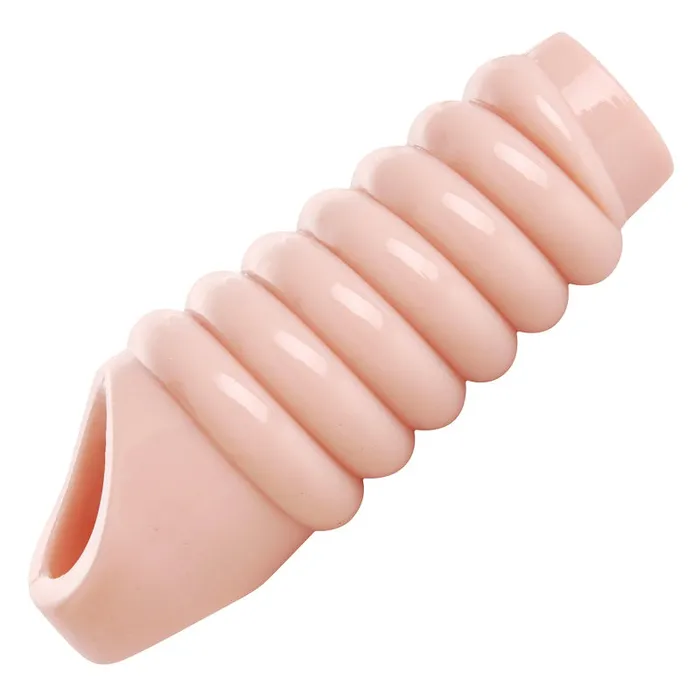 XR Brand Male Sex Toys | Really Ample Ribbed Penis Enhancer Sheath