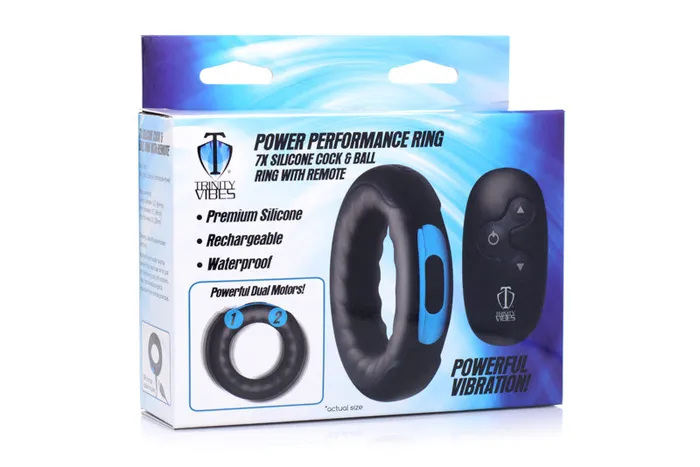 XR Brand Male Sex Toys Remote Control 7X Silicone Cock Ring