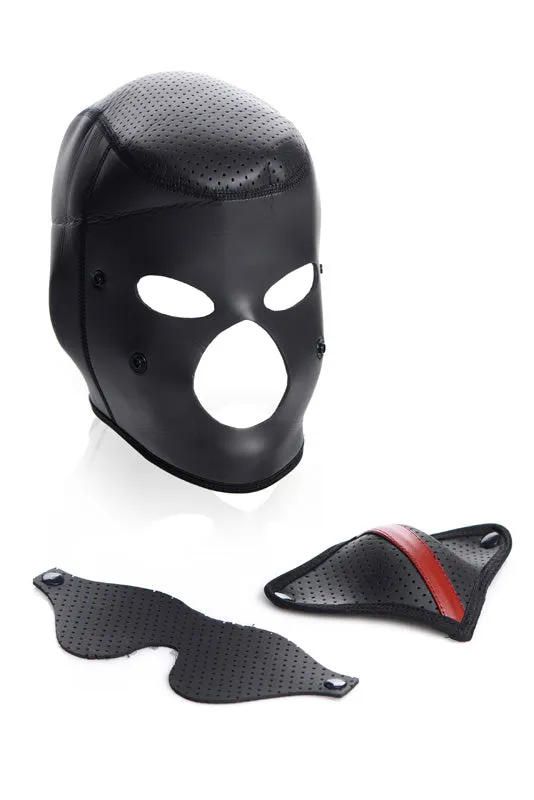 XR Brand Male Sex Toys | Scorpion Hood With Removable Blindfold and Face Mask